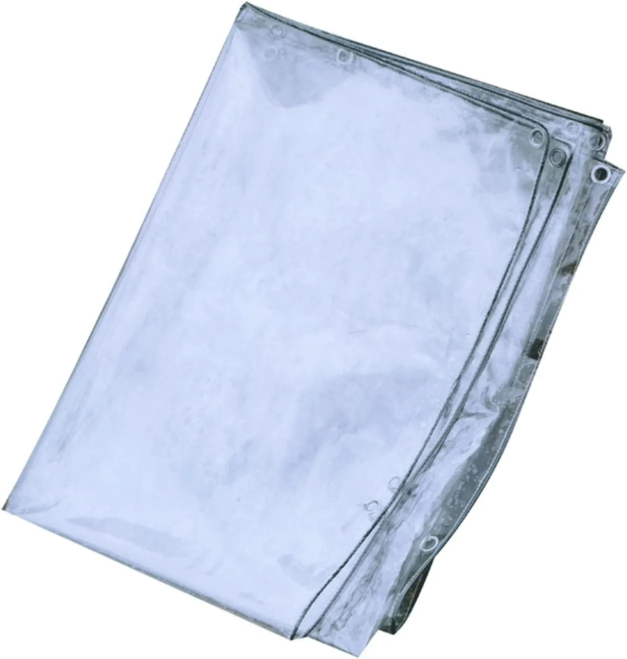 Clear Tarpaulin Waterproof Ground Tent Trailer Cover Heavy Duty Tarps Wind Protectors UV Resistant Tear with Grommets Proof Tarpaulin(2 * 2m)