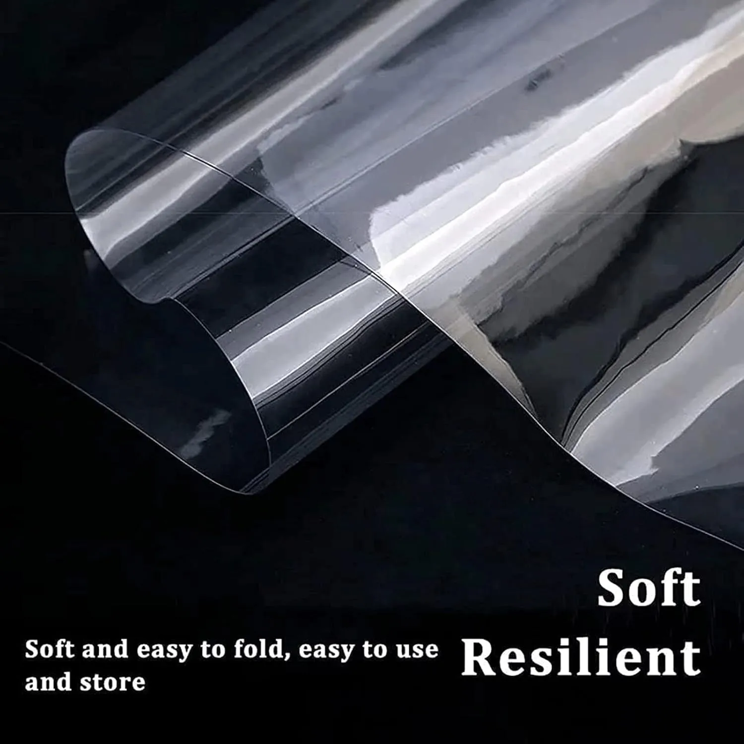 Clear Tarpaulin Waterproof Ground Tent Trailer Cover Heavy Duty Tarps Wind Protectors UV Resistant Tear with Grommets Proof Tarpaulin(2 * 2m)