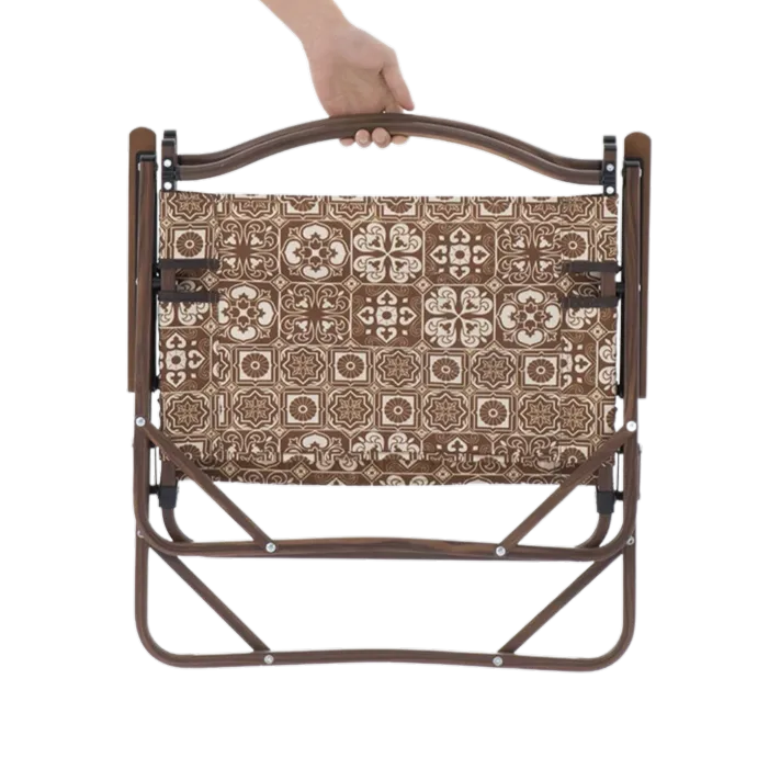 [CLEARANCE] Naturehike MW02 Outdoor Foldable Wooden Grain Aluminum Camping Chair