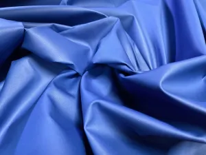 Coated nylon showerproof fabric, per metre - blue