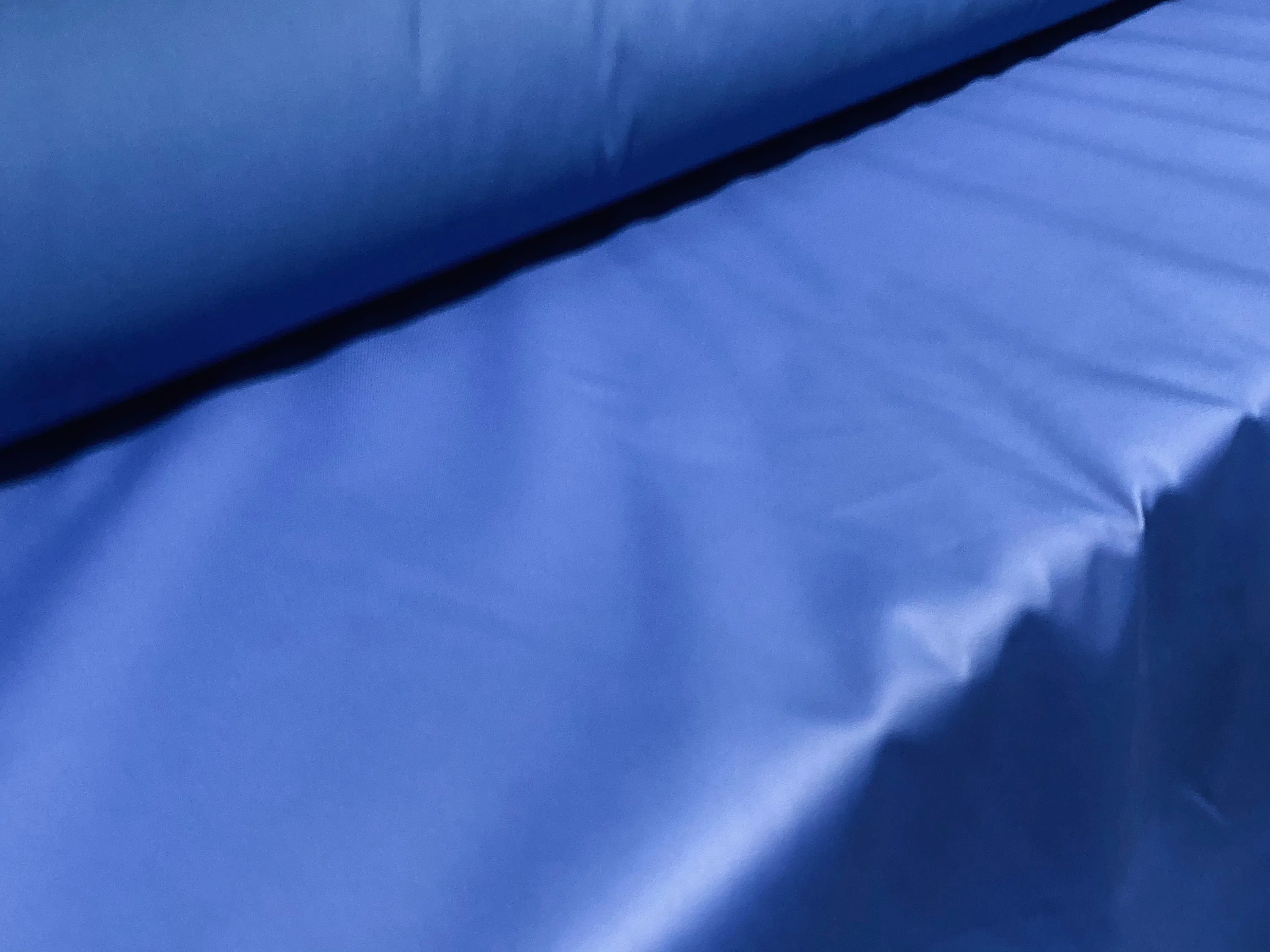 Coated nylon showerproof fabric, per metre - blue