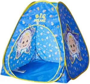 Cocomelon 3 Piece Slumber Set with Kids Indoor Outdoor UPF 30  Pop Up Play Tent with Pillow and Flashlight