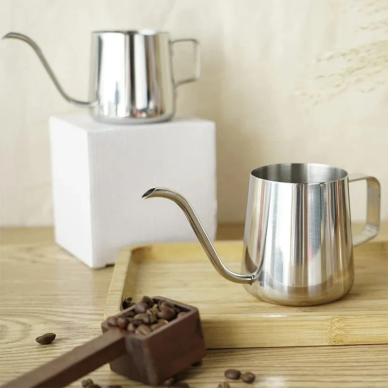 Coffee Hand Brewing Pot 250/350/600ML Stainless Steel Long Gooseneck Coffee Pot Kettle For Induction Stove Tops Kitchen Tools