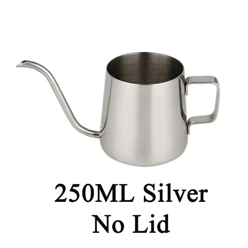 Coffee Hand Brewing Pot 250/350/600ML Stainless Steel Long Gooseneck Coffee Pot Kettle For Induction Stove Tops Kitchen Tools