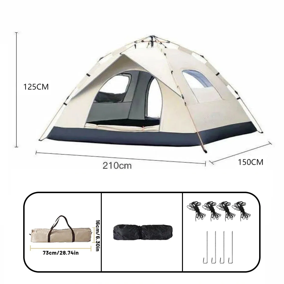Combo offer Automatic Quick-Opening for Reliable customer care People 4 Tent