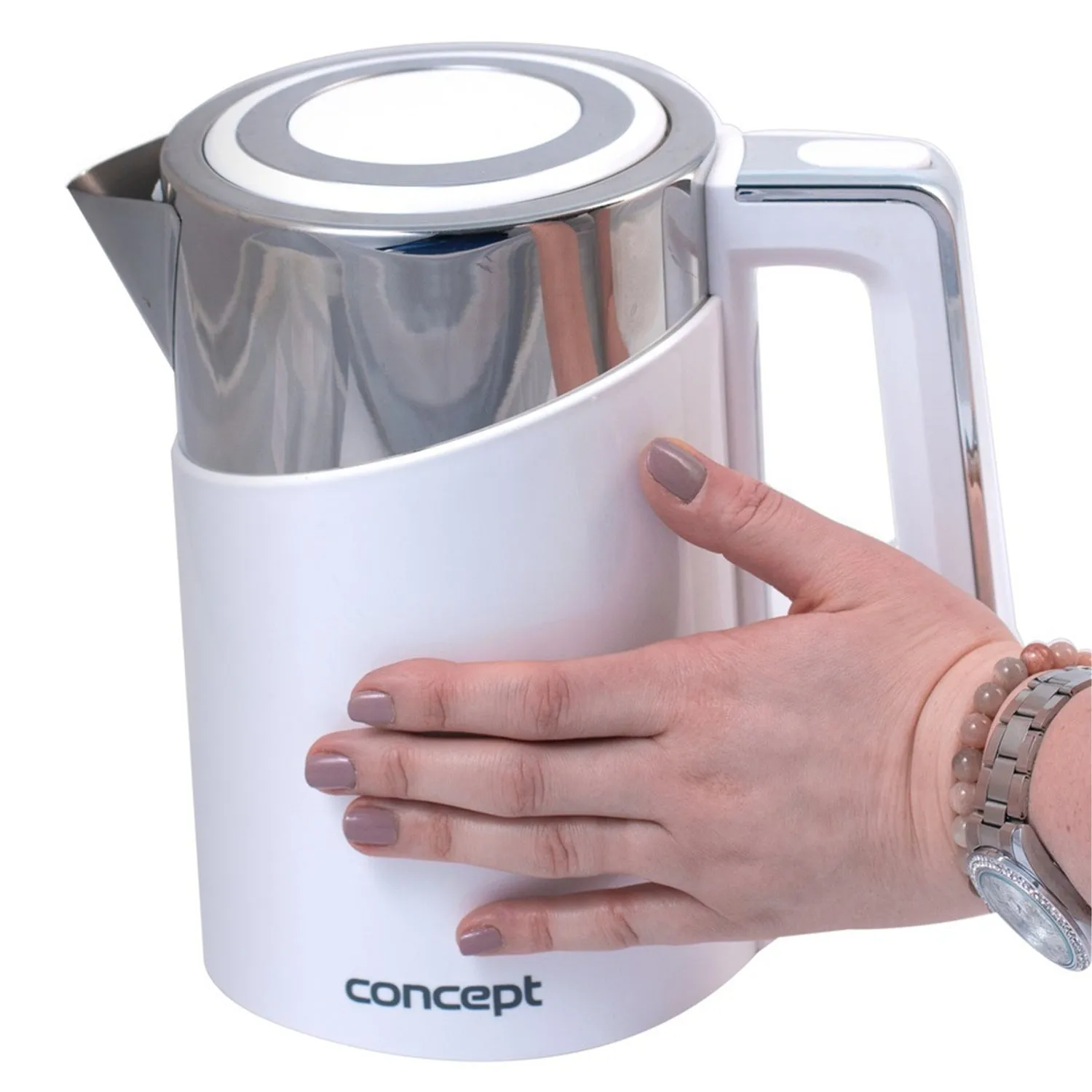 CONCEPT RK-3170 electric kettle, thermoregulation, Keep Warm function, 1.7l, 2200W, white