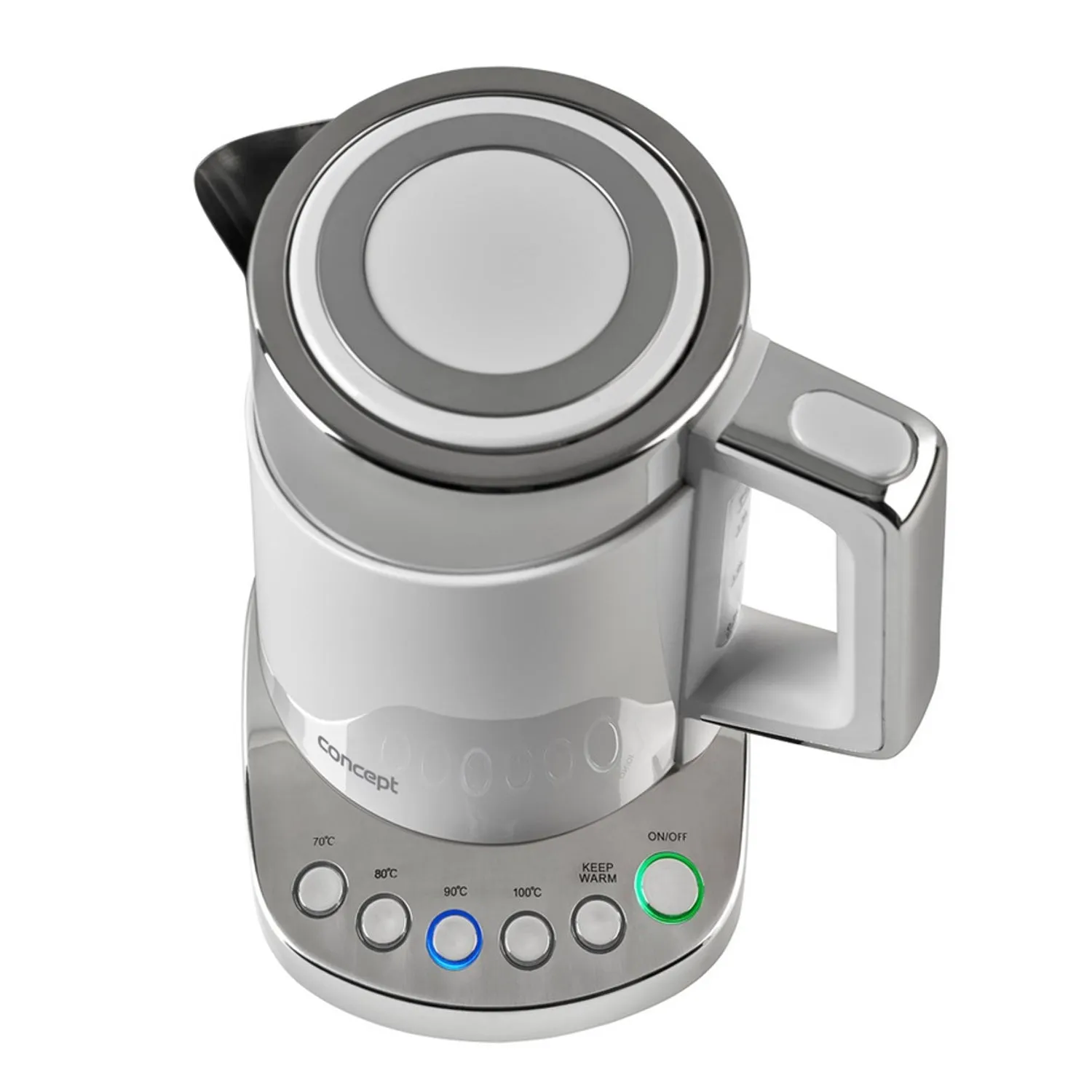 CONCEPT RK-3170 electric kettle, thermoregulation, Keep Warm function, 1.7l, 2200W, white