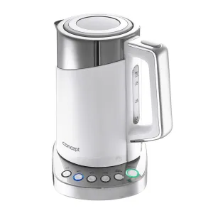 CONCEPT RK-3170 electric kettle, thermoregulation, Keep Warm function, 1.7l, 2200W, white