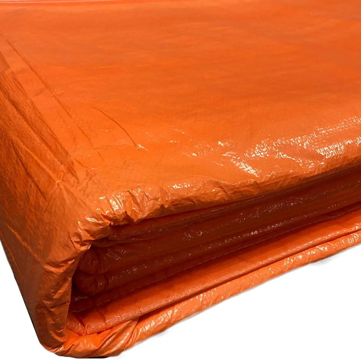 Concrete Curing Blanket Cover - Heavy Duty PE Coated Woven Insulated Foam Core for Cement, Construction, Landscaping - Tear & Water Resistant - 12 x 20 Ft - Indoor/Outdoor Tarp (Orange)