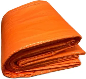 Concrete Curing Blanket Cover - Heavy Duty PE Coated Woven Insulated Foam Core for Cement, Construction, Landscaping - Tear & Water Resistant - 12 x 20 Ft - Indoor/Outdoor Tarp (Orange)