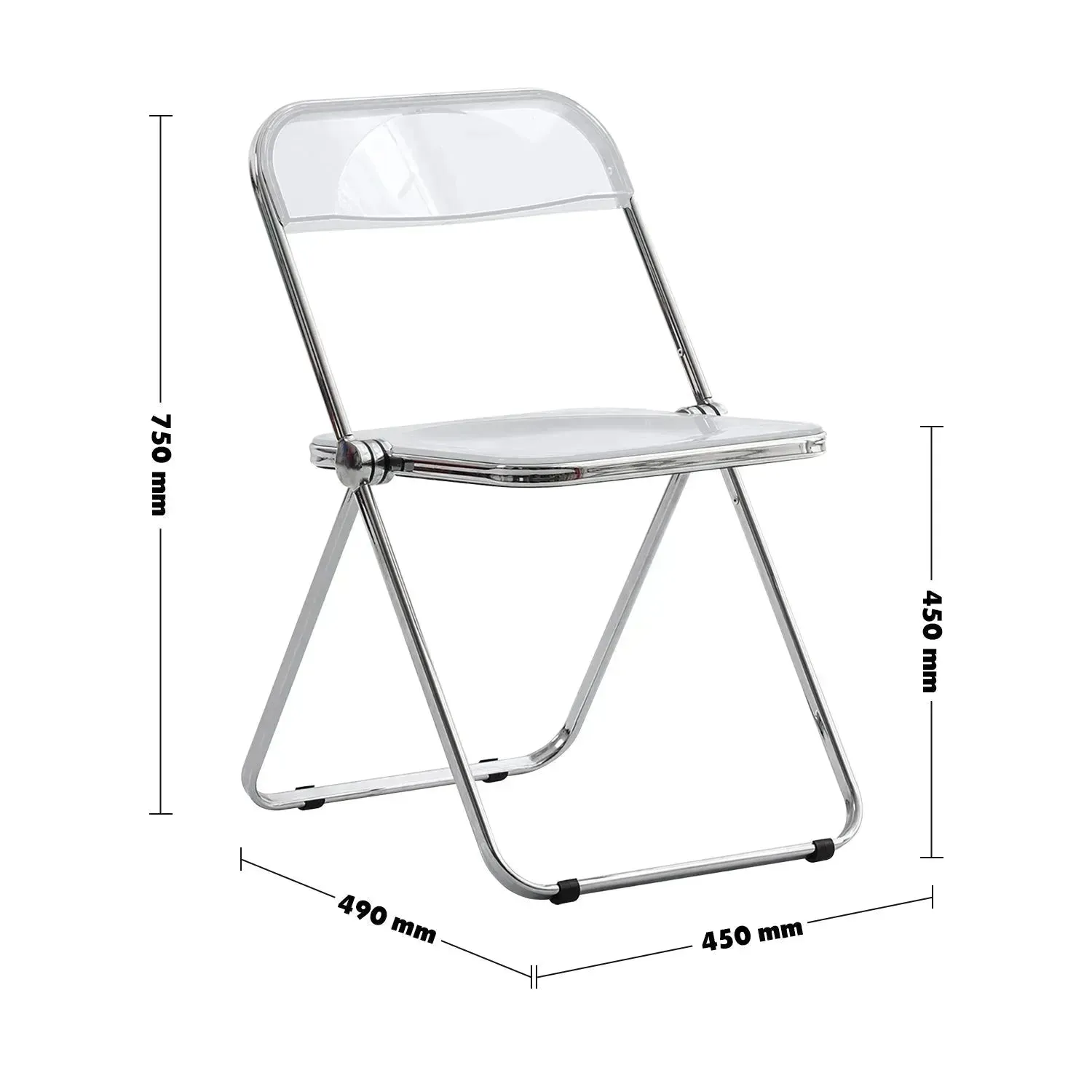 Contemporary Plastic Foldable Office Chair FIKAS