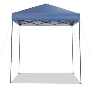 Costway 6.6 x 6.6 Feet Outdoor Shade Canopy Pop-Up Tent - Suitable for Camping, Picnics, Parties, and Weddings