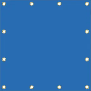 Covers & All Waterproof Tarp, 18 Oz PVC Polyester Heavy Duty Tarp with Grommets, Tear & UV Resistant, Multipurpose Use – Roof, Canopy, Camping, Patio, Pool, Boat, Trailer (14’ x 20’, Blue)