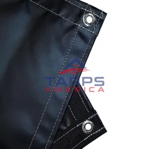 Custom 22 oz Extra Heavy Duty Black Coated Vinyl Tarp