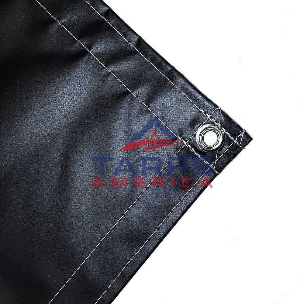 Custom 22 oz Extra Heavy Duty Black Coated Vinyl Tarp