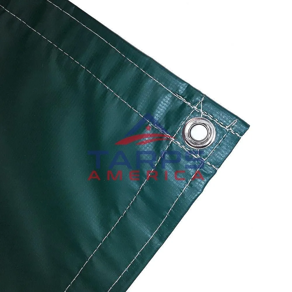 Custom 22 oz Extra Heavy Duty Green Coated Vinyl Tarp
