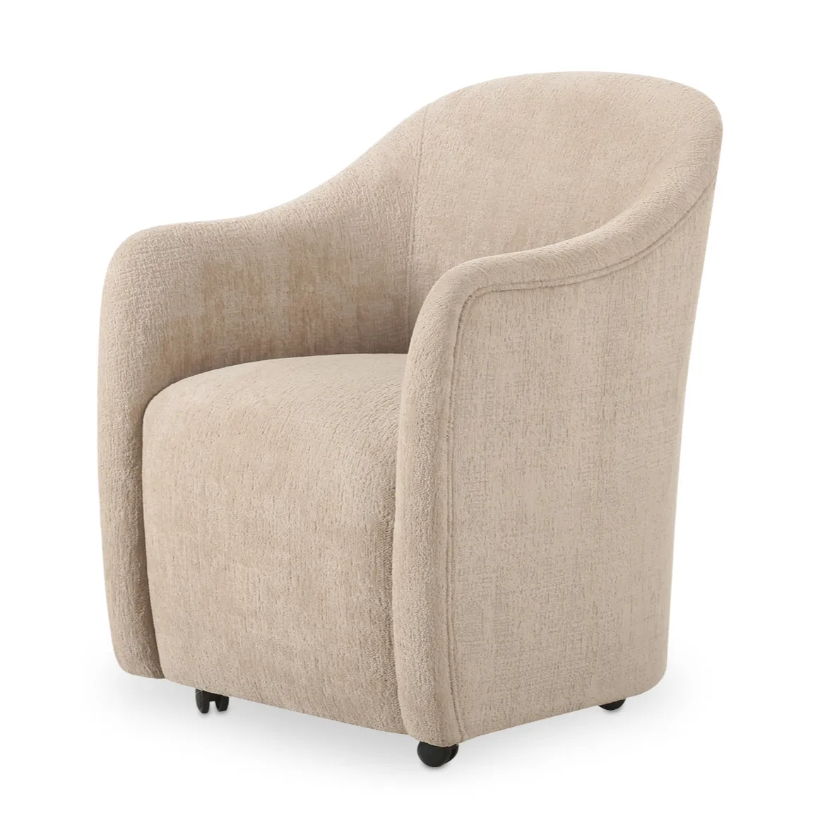Darby Dining Chair with Castors | Beige