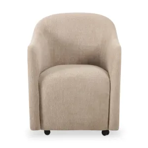 Darby Dining Chair with Castors | Beige