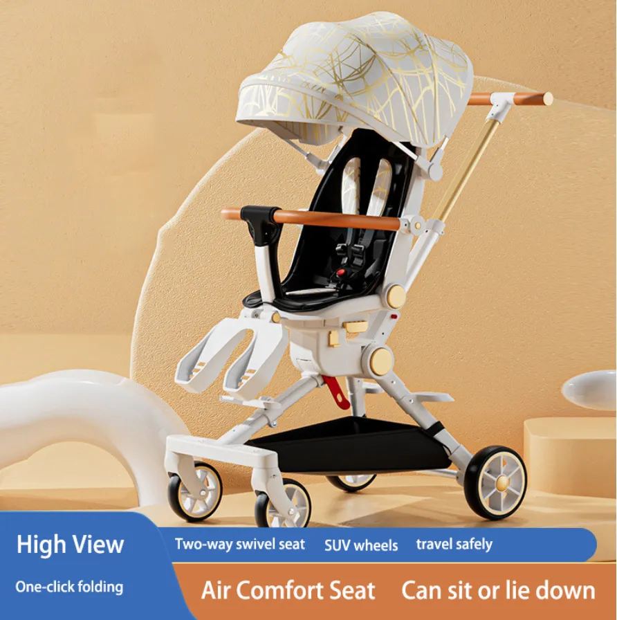Designer Baby Stroller - Chair (4 Colours) Foldable