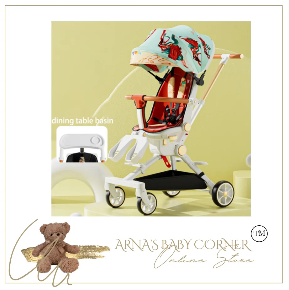Designer Baby Stroller - Chair (4 Colours) Foldable