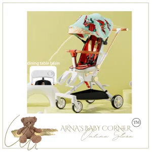 Designer Baby Stroller - Chair (4 Colours) Foldable