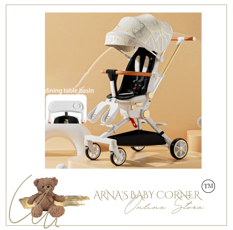 Designer Baby Stroller - Chair (4 Colours) Foldable