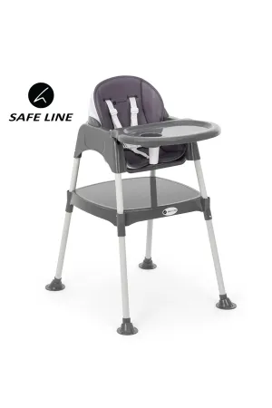 Desk Padded Highchair Dark Gray
