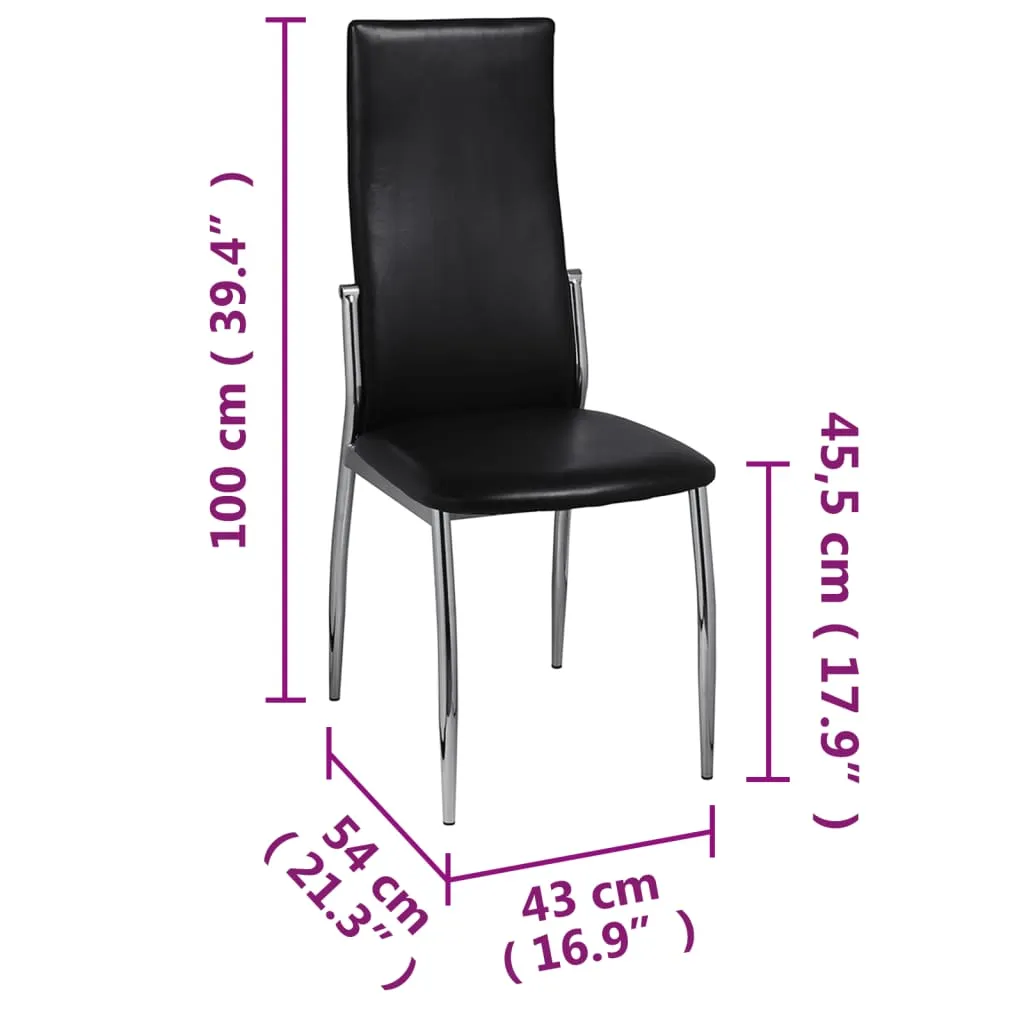 Dining Chairs Accent Side Chair for Living Room Bedroom Faux Leather