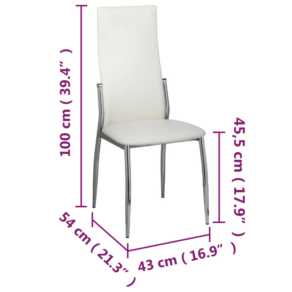 Dining Chairs Accent Side Chair for Living Room Bedroom Faux Leather