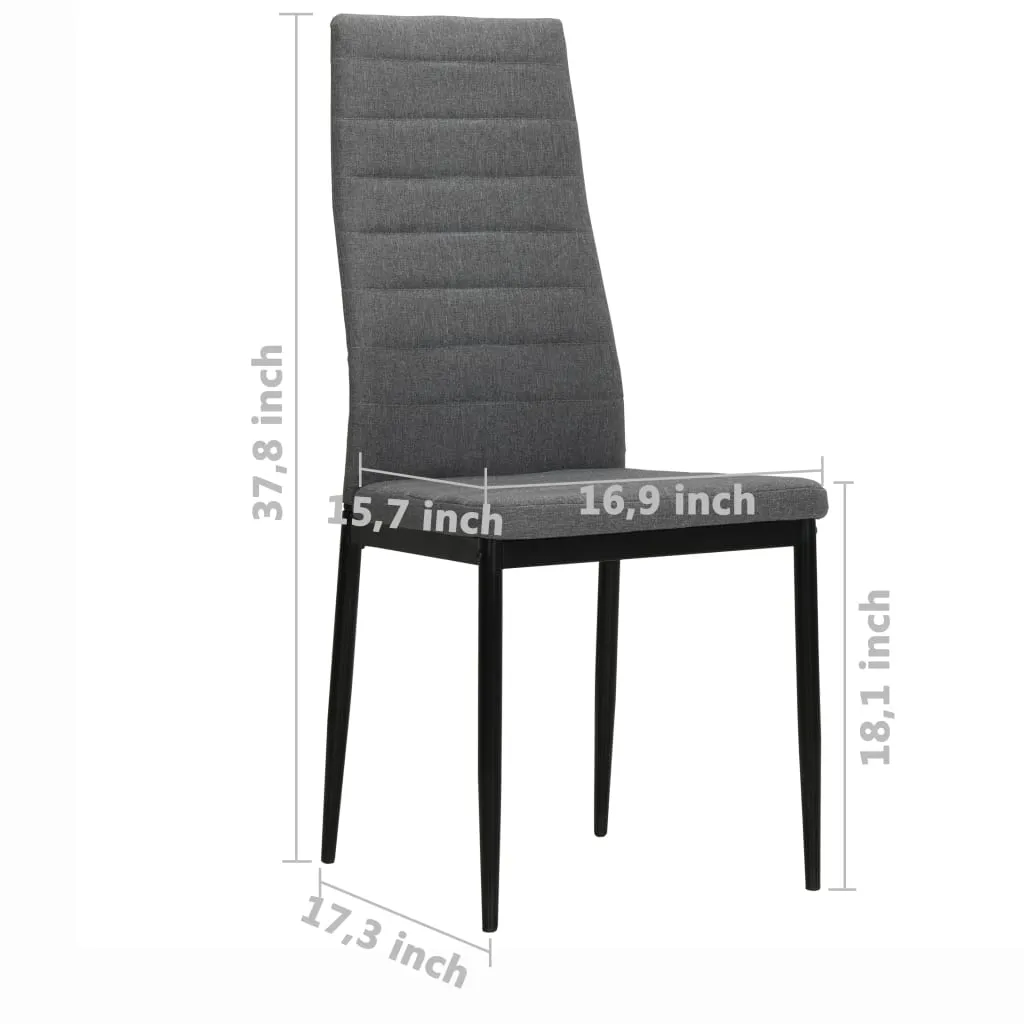 Dining Chairs High Back Kitchen Side Chair for Home Dining Room Fabric