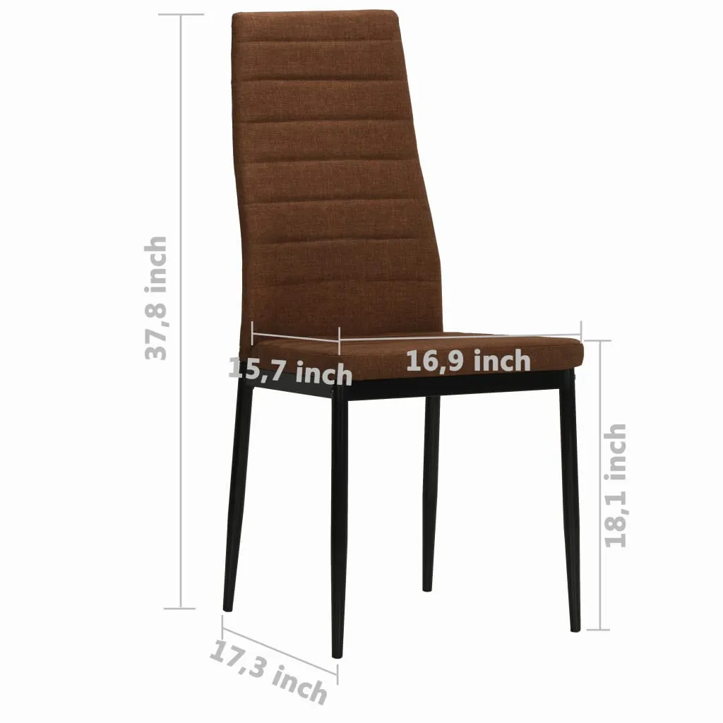 Dining Chairs High Back Kitchen Side Chair for Home Dining Room Fabric