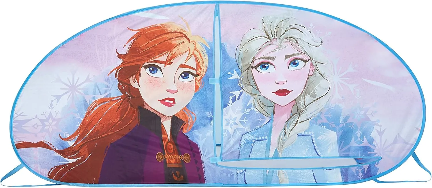 Disney Frozen 2 Pop Up Bed Tent with Anna & Elsa Graphics, 72" L x 36" W