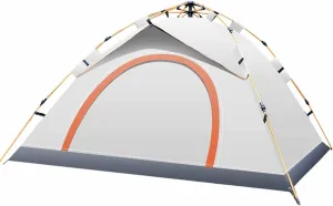 Dome Tent, Portable Camping Tent, Family Camping Tent Beach Park Campsite Suitable for 2-3 People 3-4 People (Color : Beige, Size : A)