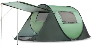 Double Person Instant Pop-Up Tents, Tunnel Camping Tent Automatic Quick Open Sun Protection for Outdoor Fishing Picnic BBQ Beach
