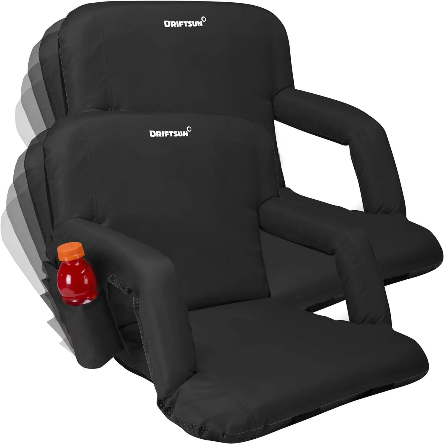 Driftsun Stadium Seats with Back Support, Deluxe Bleacher Chairs with Support Cushion, Padded Seats with Waterproof Chair
