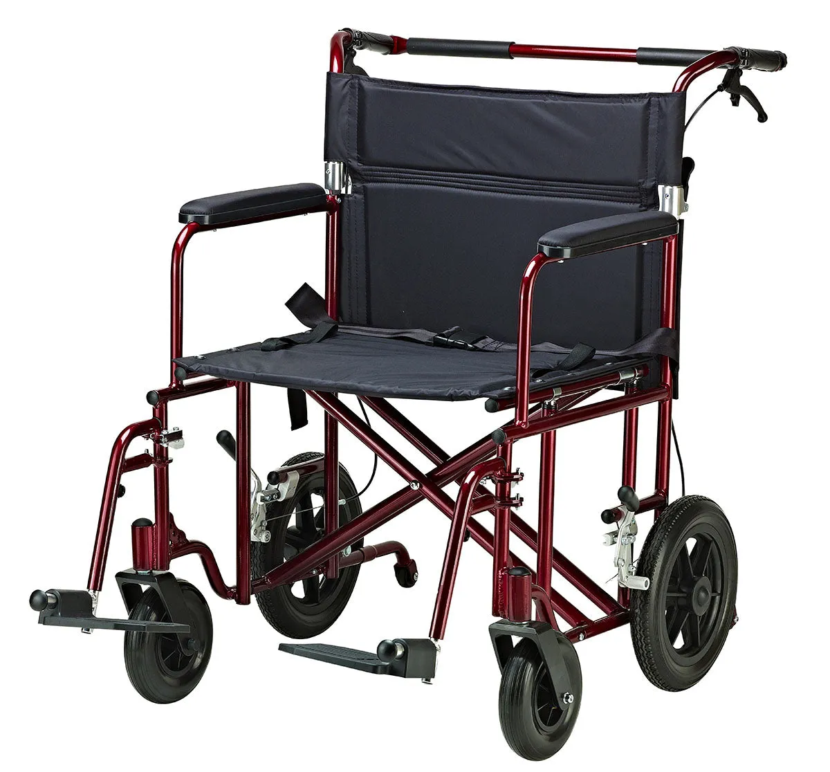 Drive ATC22-R Bariatric Aluminum Transport Chair, 22" Seat