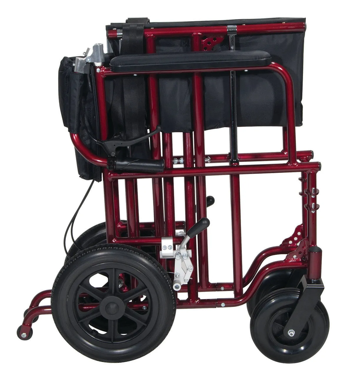 Drive ATC22-R Bariatric Aluminum Transport Chair, 22" Seat