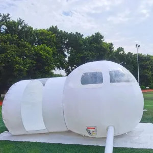 DYNAMI Inflatable Bubble Tent,Commercial Outdoor Clear Dome Camping Inflatable Bubble House with Air Blower,for Outdoor Family Home Party Backyard Camping Stargazing (3m 2m)