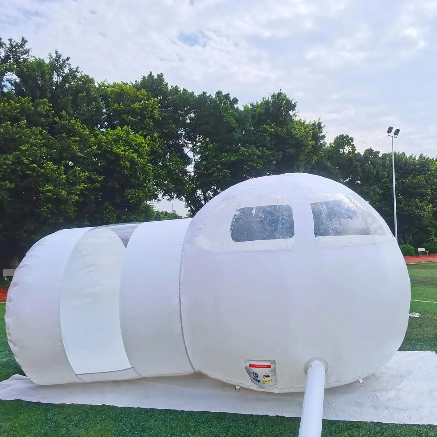 DYNAMI Inflatable Bubble Tent,Commercial Outdoor Clear Dome Camping Inflatable Bubble House with Air Blower,for Outdoor Family Home Party Backyard Camping Stargazing (3m 2m)
