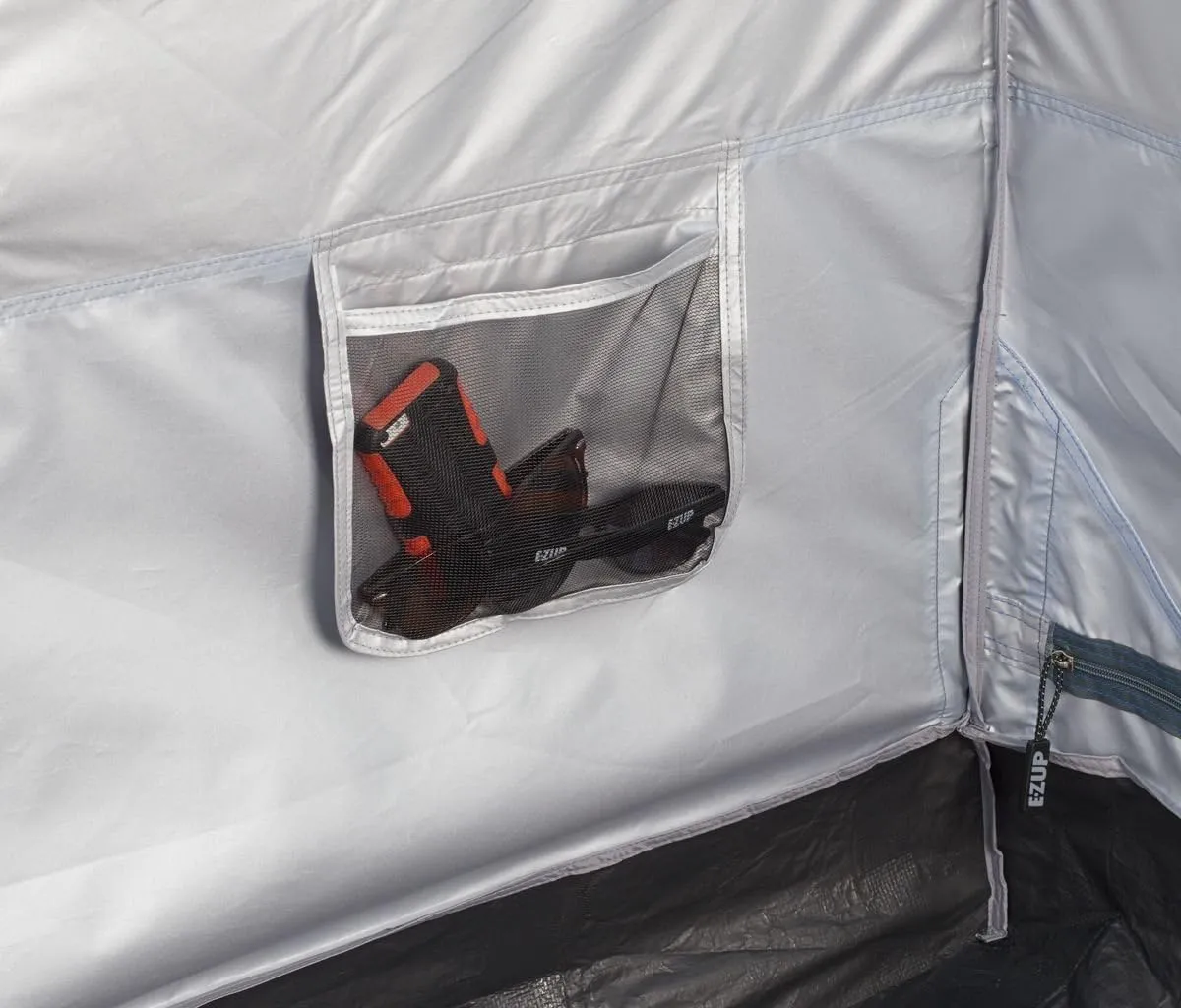 E-Z UP Camping Cube 6.4, Converts 10' Straight Leg Canopy into Camping Tent, Punch