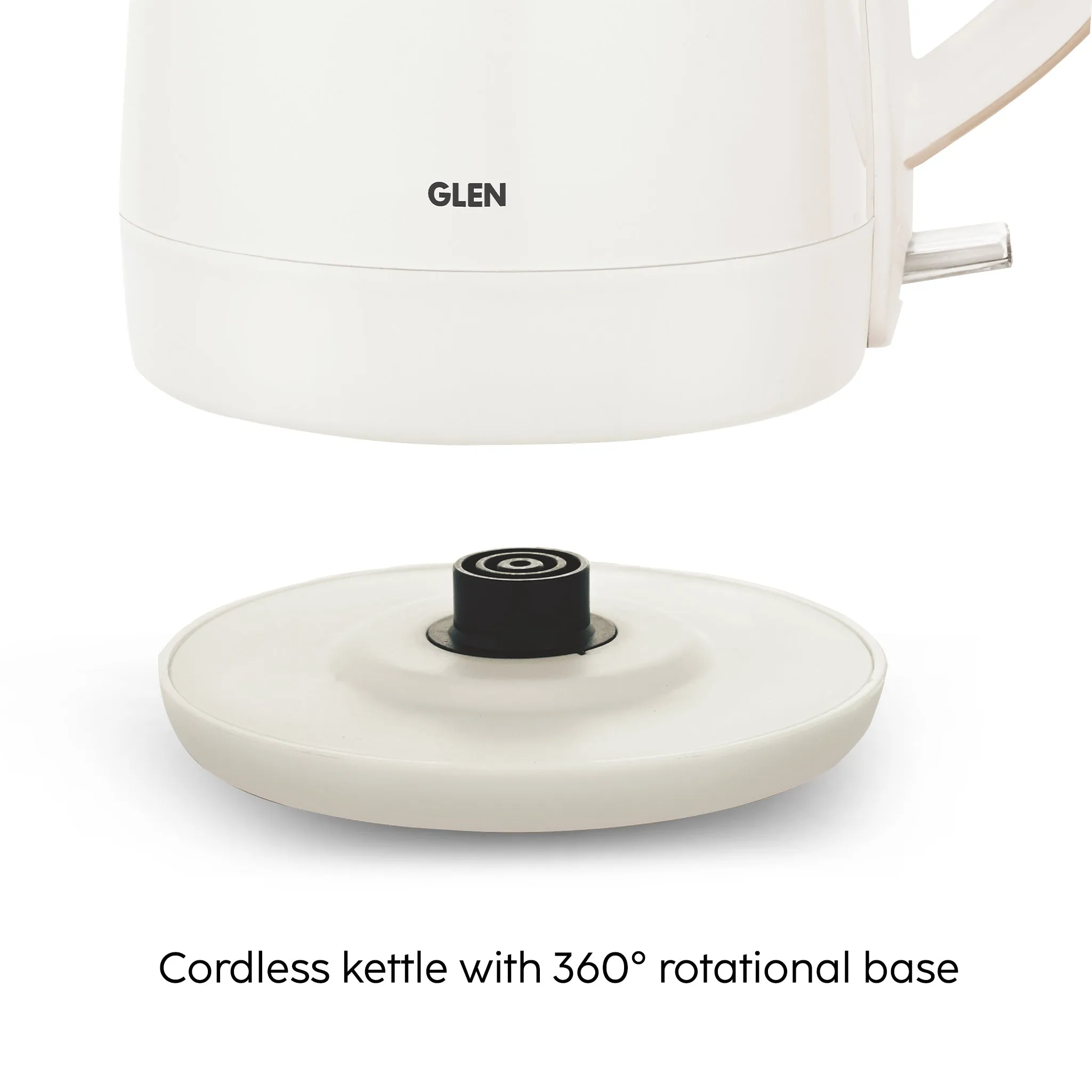 Electric Kettle 1.5 Litre Plastic Clad Stainless Steel, 360° Rotation Base, Auto Shutoff, 1500 W (SA-9006)