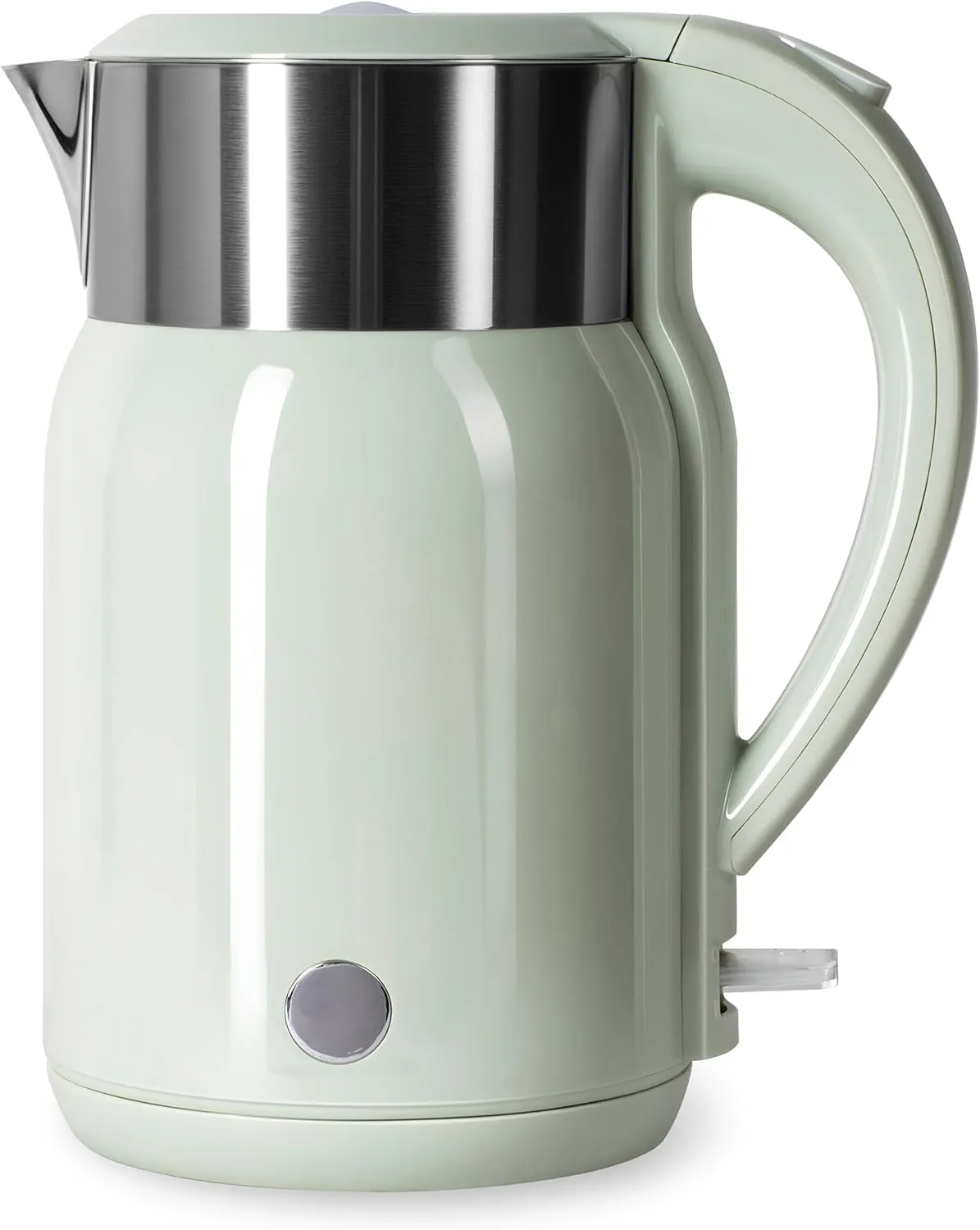Electric Kettle, 1.8 Liter 1100W, BPA Free Fast Boiling Cordless Water Boiler, Auto Shut-Off and Boil Dry Protection, Easy Clean Wide Opening, Cool Touch Handle, 360° Rotation, Mint green