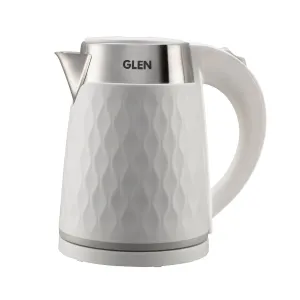 Electric Kettle 1.8 Litre Plastic Clad Stainless Steel, 360° Rotation Base, Auto Shutoff, 1500 W - White (9005)