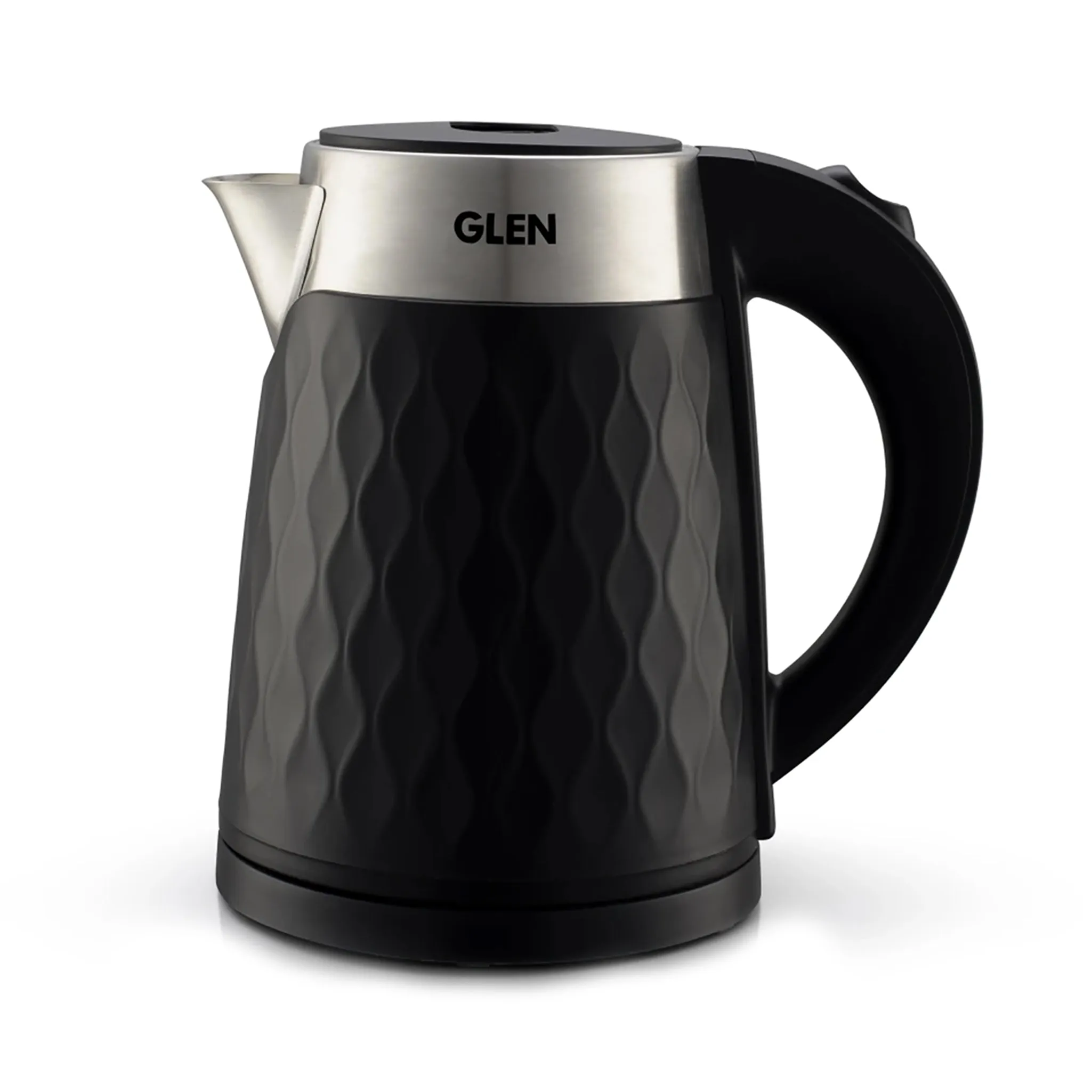 Electric Kettle 1.8 Litre Plastic Clad Stainless Steel, 360° Rotation Base, Auto Shutoff, 1500 W - White (9005)