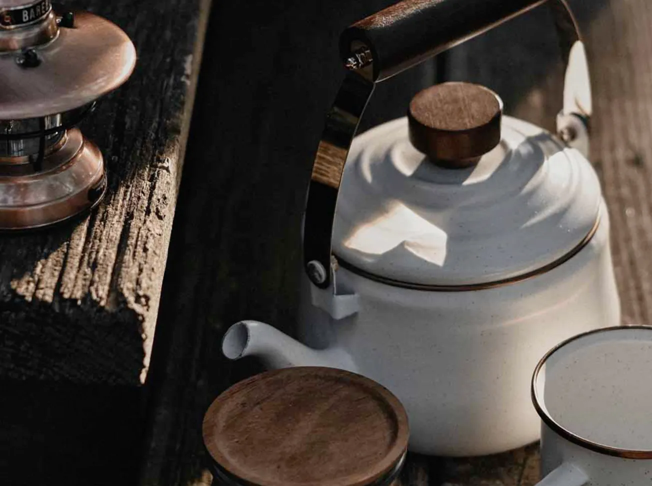 Enamel Teapot | Eggshell