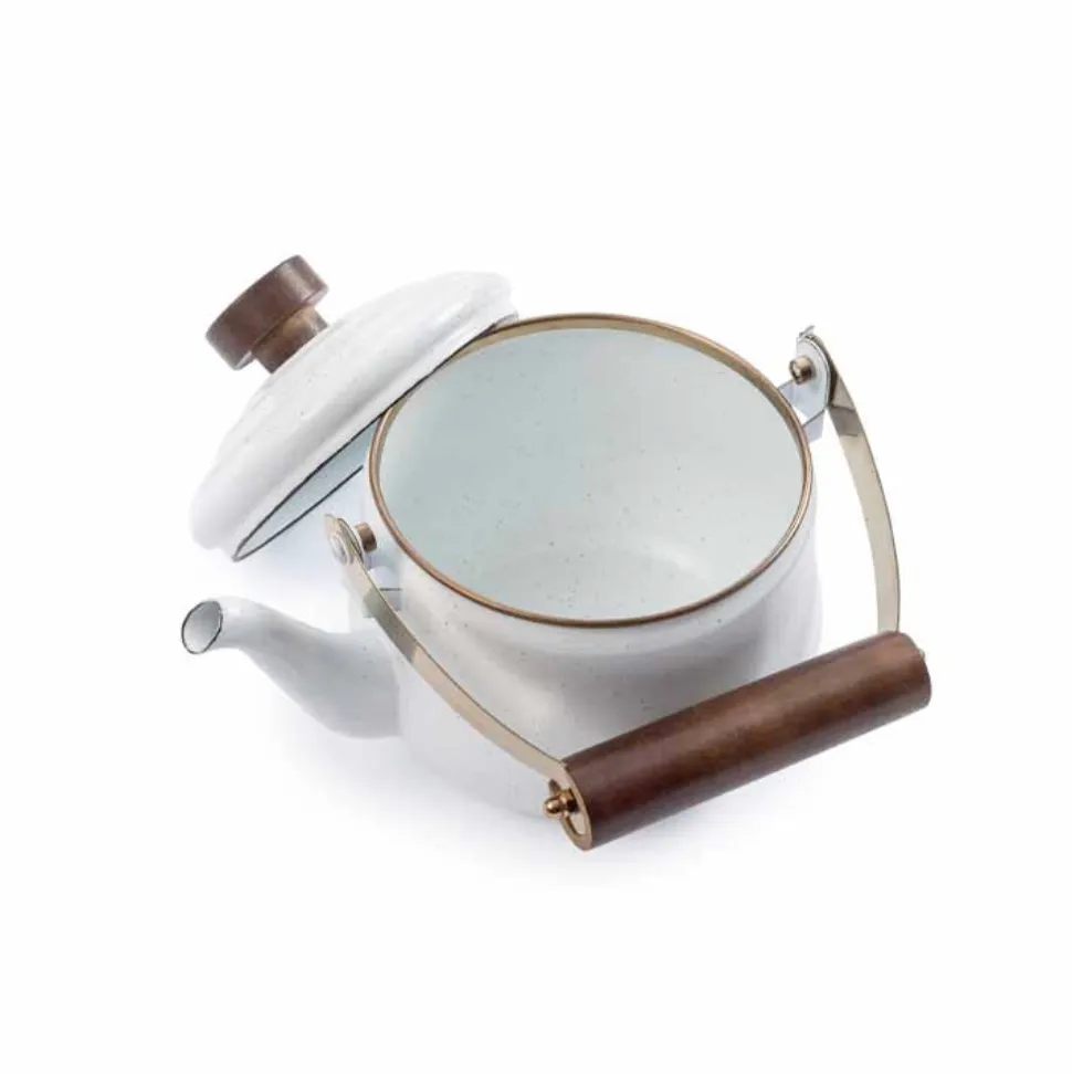 Enamel Teapot | Eggshell