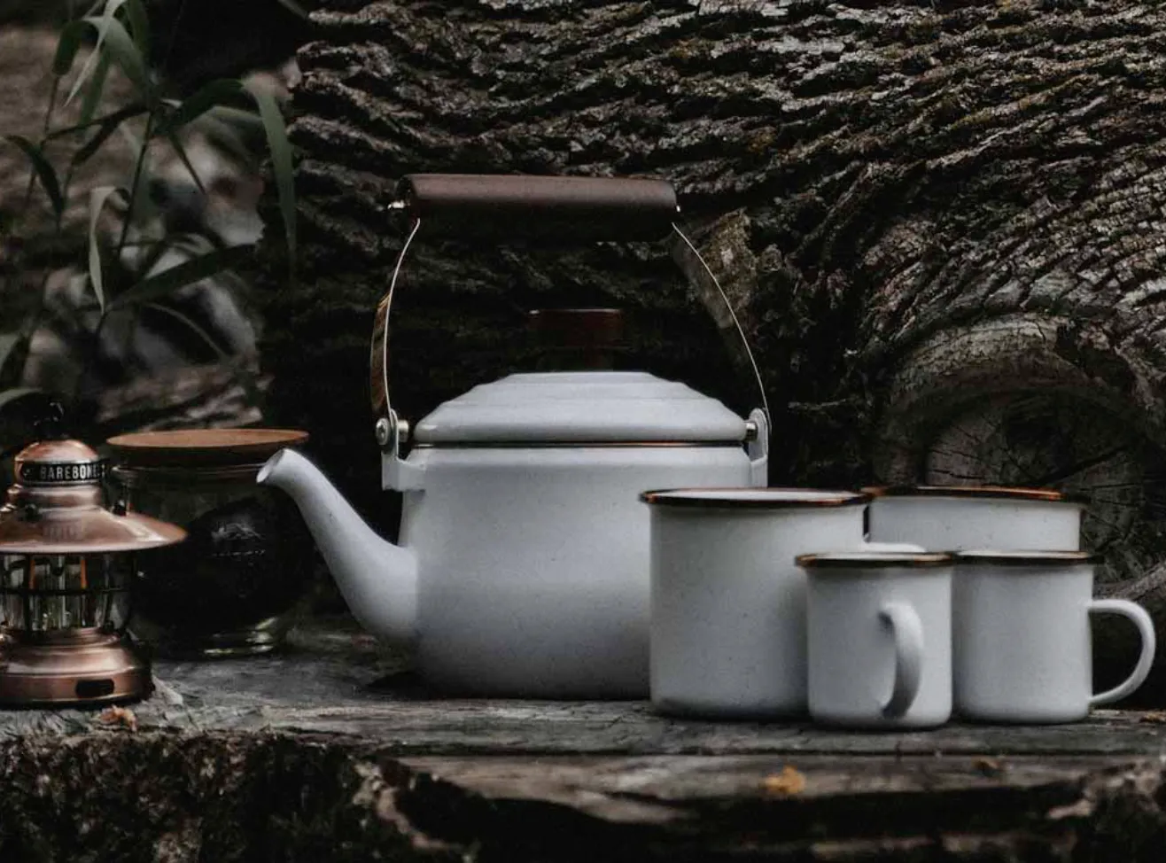 Enamel Teapot | Eggshell