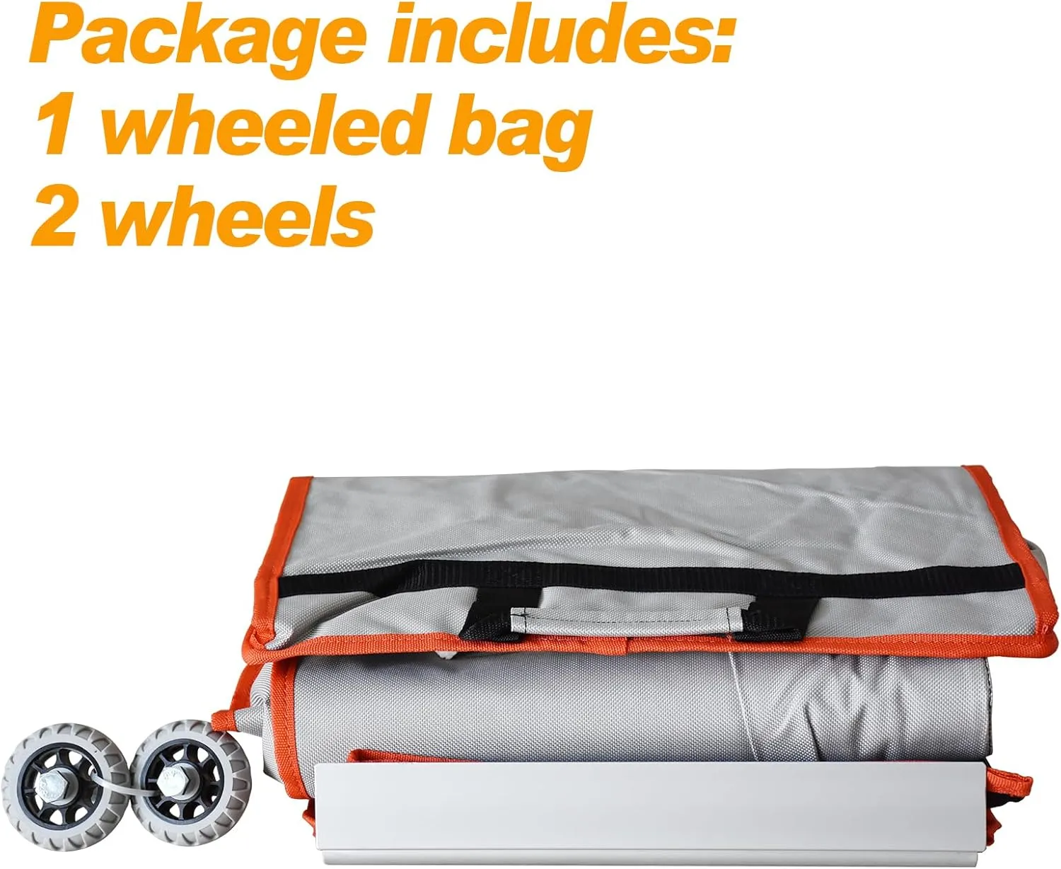 Eurmax USA Heavy Duty Wheeled Roller Bag Pop up Canopy Tent Universal Rolling Storage Bag for 10x20 Canopy Instant Tent (Grey)