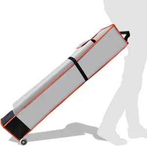 Eurmax USA Heavy Duty Wheeled Roller Bag Pop up Canopy Tent Universal Rolling Storage Bag for 10x20 Canopy Instant Tent (Grey)