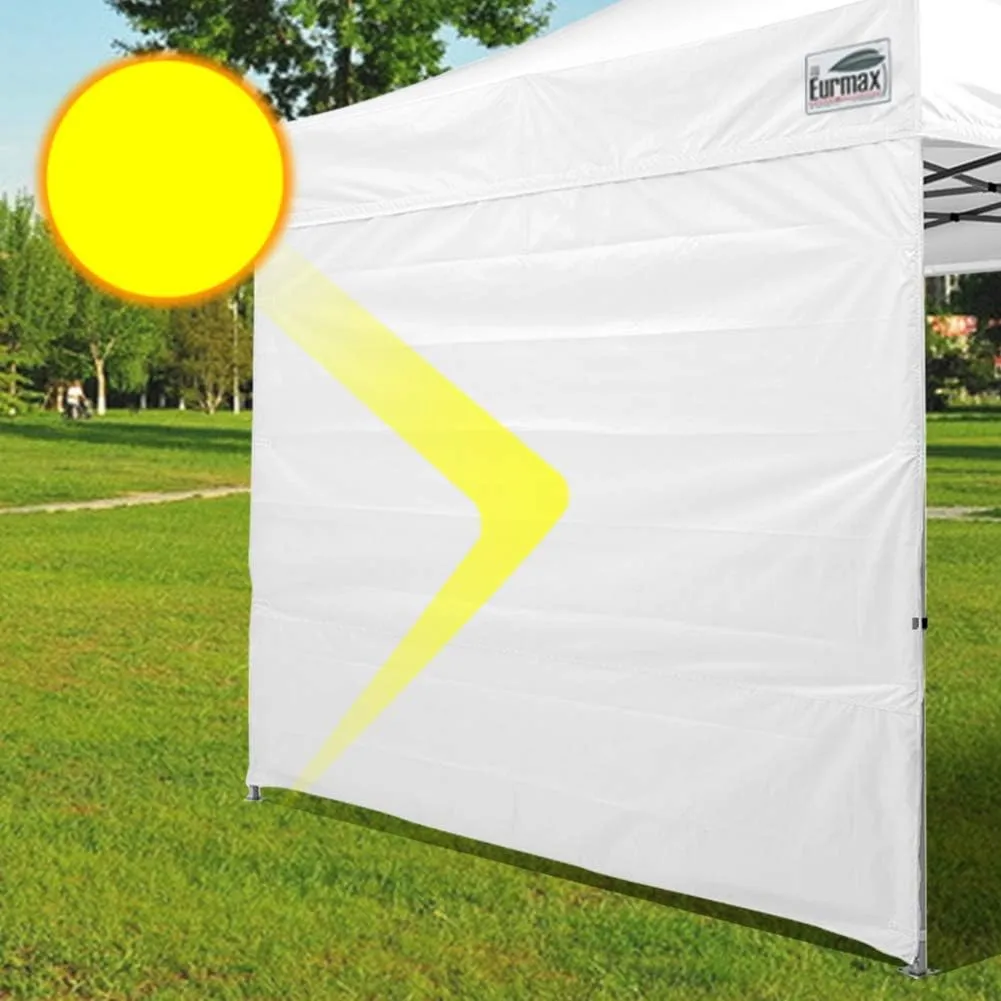 Eurmax USA Instant Canopy SunWall Tent Sidewalls for 10x10 Pop Up Canopy Tent,1 Pack Sidewall Only (White)